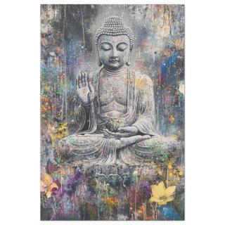 Decoupage Abstract Buddha Pose  Tissue Paper