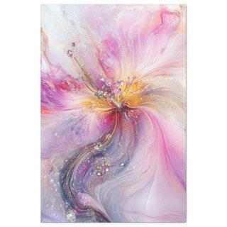 Decoupage Abstract Swirling Pastel Flower Pastels  Tissue Paper