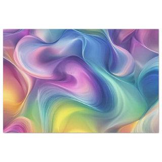 Decoupage Abstract Watercolor Vibrant Pattern Tissue Paper