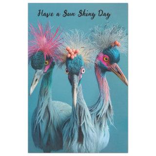 Decoupage Birds Sun Shiny Day  Tissue Paper