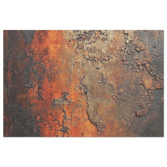 Decoupage Copper Patina Faux Finish Tissue Paper