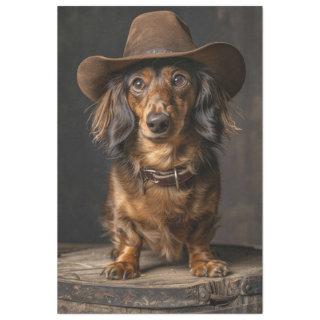 Decoupage Dashaud the Cowboy Canine  Tissue Paper