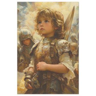Decoupage Easter David Wearing God's Armor Tissue Paper