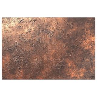 Decoupage Faux Finish Rustic Copper Finish  Tissue Paper