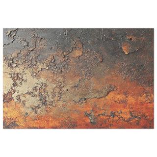 Decoupage Faux Rust Patina Copper Finish  Tissue Paper