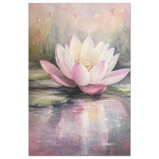 Decoupage Floating Lotus Water Surface  Tissue Paper