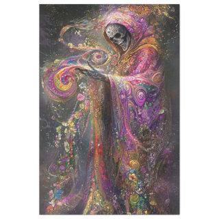 Decoupage Gothic Elegant Figure Swirling Color  Tissue Paper