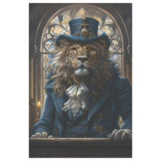 Decoupage Lion Preaching-Pastor Mike Tissue Paper