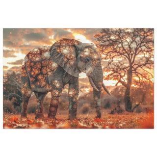 Decoupage Majestic Elephant Beautiful Lighting  Tissue Paper