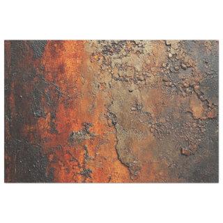 Decoupage Patina Copper Faux Finish  Tissue Paper