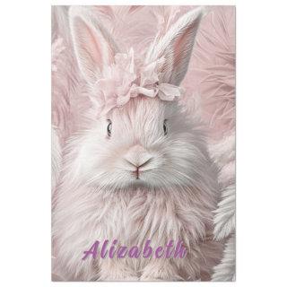 Decoupage Pink Easter Bunny  Tissue Paper