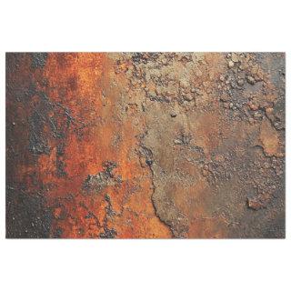 Decoupage Rust Patina Brass Copper Finish  Tissue Paper
