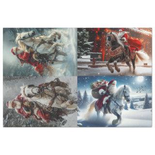 Decoupage Santa Horse's Galore Tissue Paper