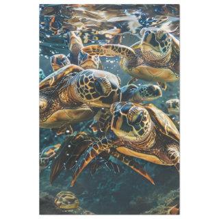 Decoupage Sea Turtles  Tissue Paper