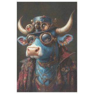 Decoupage Steampunk Bull Sir Brasshoof Tissue Paper