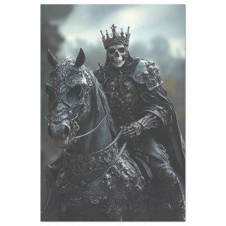 Decoupage Steampunk Stallion  and King Skeleton  Tissue Paper