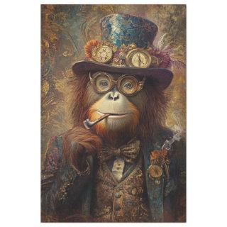 Decoupage Steampunk Victorian  Monkey  Tissue Paper