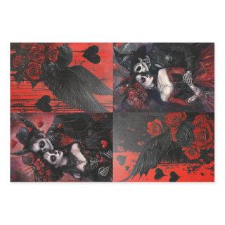 Decoupage Valentine Hearts and Gothic Couples   Sheets