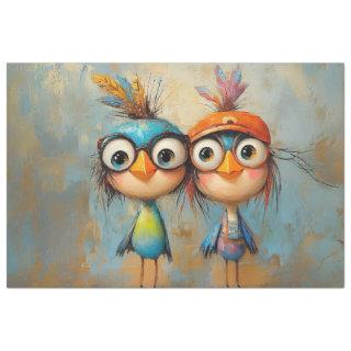 Decoupage Whimsical Character Wackadoodle Brothers Tissue Paper
