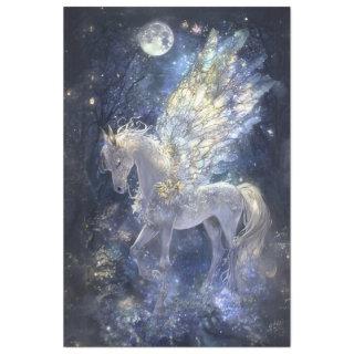 Decoupage Whimsical Unicorn Crystal Wings  Tissue Paper
