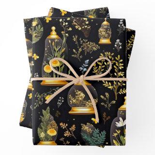 Decoupage  Terrariums Set of 3