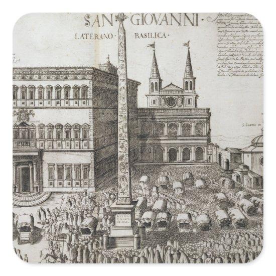 Dedication of the Obelisk in front of the Basilica Square Sticker