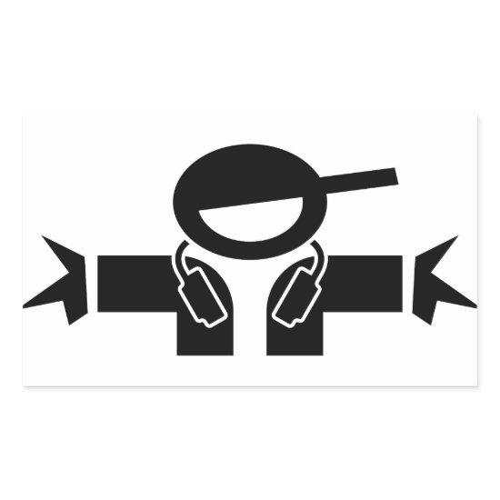 Deejay DJ Rectangular Sticker