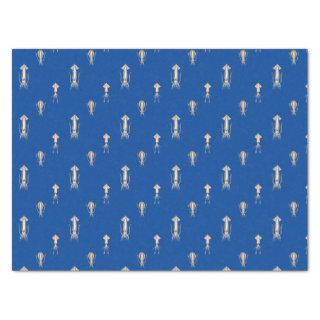 Deep Blue Sea Squid Pattern Tissue Paper
