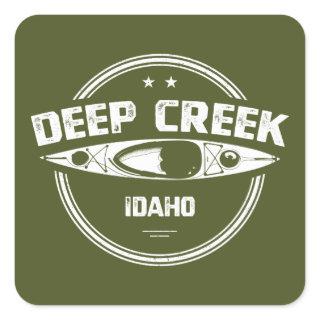 Deep Creek Wild And Scenic River Idaho Kayaking Square Sticker