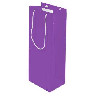 Deep Lilac Solid Color Wine Gift Bag