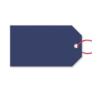 Deep Medium Navy Blue Gift Tags