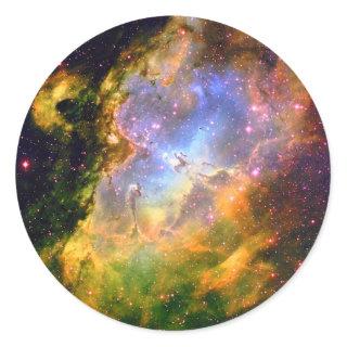 Deep Space Nebula Classic Round Sticker
