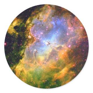 Deep Space Nebula Classic Round Sticker