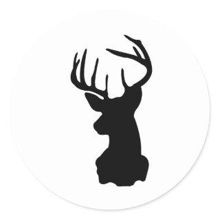 deer classic round sticker