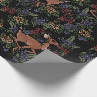 Deer Fawn Floral Pattern