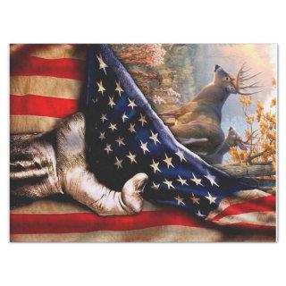 Deer Hunter Blanket, Gift For Dad, Funny Hunter Tissue Paper