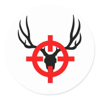 Deer Hunter - Bullseye Classic Round Sticker