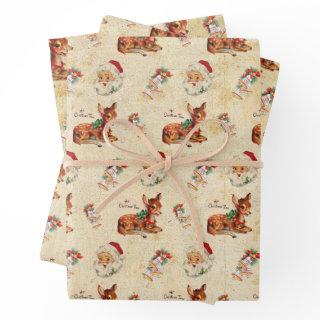 Deer Santa  Sheets