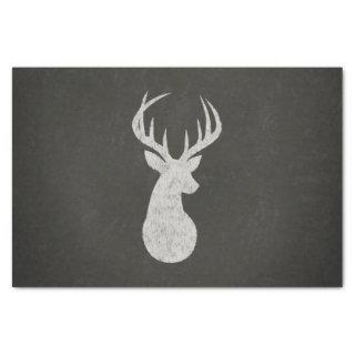 Deer With Antlers Chalk Drawing Tissue Paper