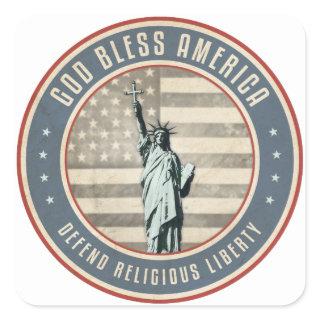Defend Religious Liberty Square Sticker