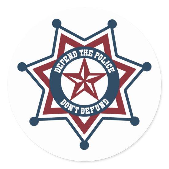 Defend the Police - Patriotic Stickers