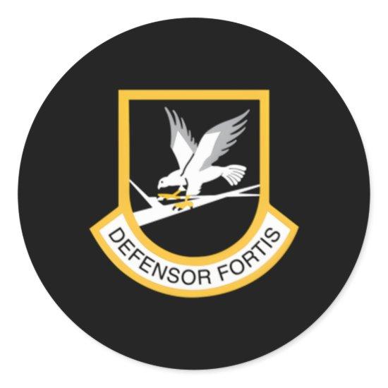 Defensor Fortis Classic Round Sticker