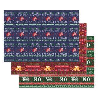 Definitely Naughty Funny Christmas  Sheets