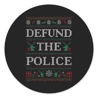 Defund The Police Ugly Police Brutality Classic Round Sticker