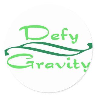 Defy Gravity Classic Round Sticker