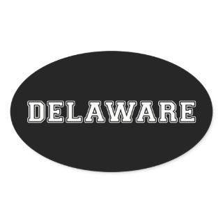Delaware Oval Sticker