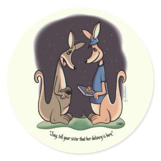Delivery Classic Round Sticker