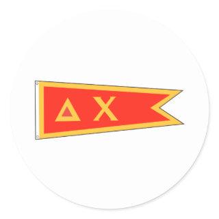 Delta Chi Flag Classic Round Sticker