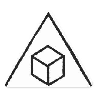 Delta Cubes Triangle Sticker