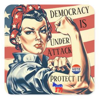 Democracy/ Protect It Sticker